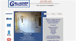 Desktop Screenshot of gallagherrefrigeration.com